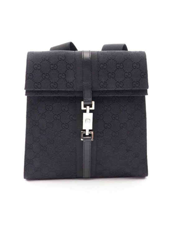 Gucci Backpack GG Canvas 003 Black Jackie main image 7